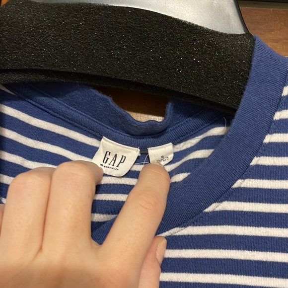 GAP Maternity Blue and white striped dress. Small - Picture 4 of 6